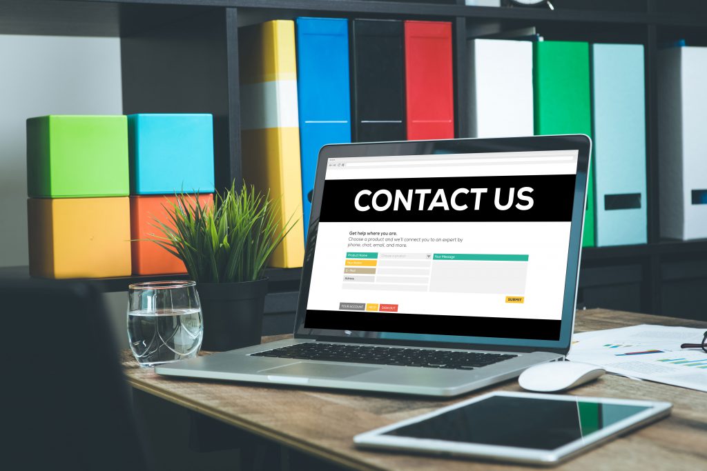 Contact forms in eCommerce websites allow customers to enquire about products.
